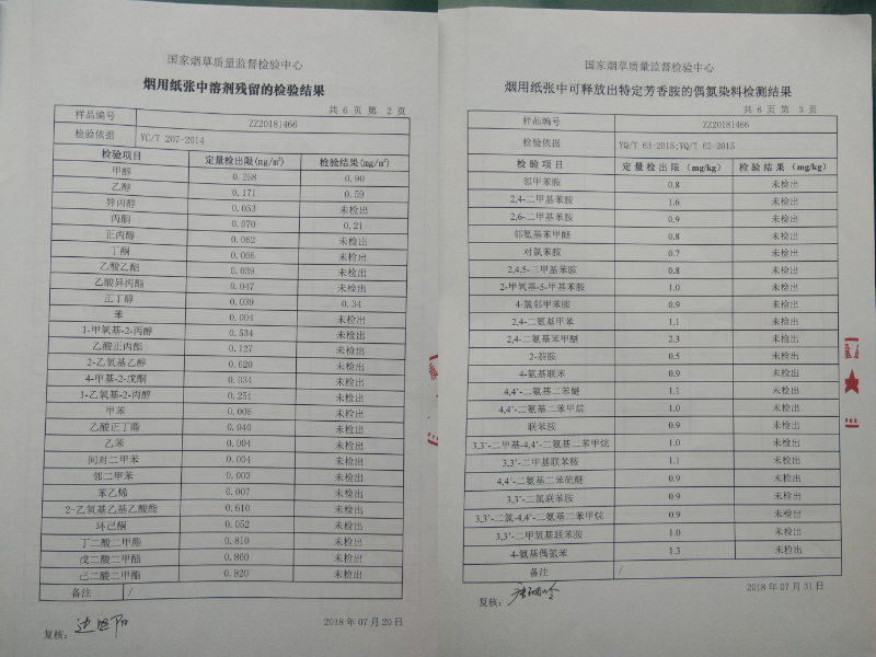 雪蓮（精品藍(lán)）檢測報告